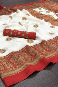 Delicate Printed Art Silk Saree