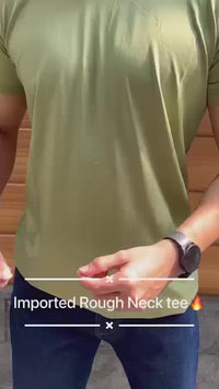 Polyester Stretchable Solid Half Sleeves Mens Round Neck T-Shirt Pack Of 4