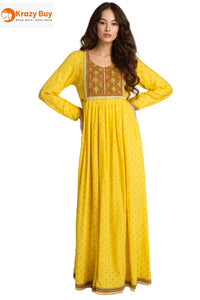 Yelllow Eleget kurtis