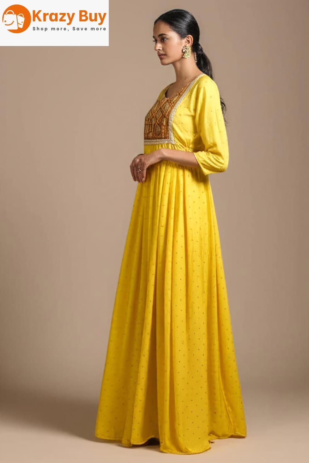 Yelllow Eleget kurtis